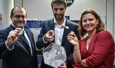 'Magnificent' hexagonal coins minted for the Paris 2024 Olympics