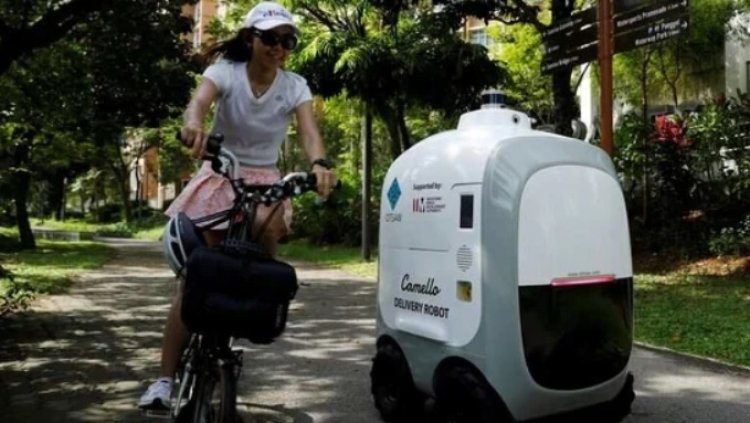 Delivery robot helps Singaporeans bring home groceries and packages