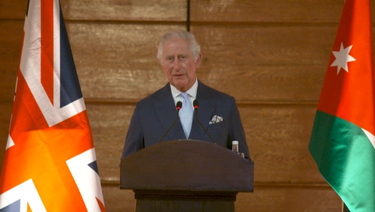 UK's Charles hails queen's kinship with Jordan late king