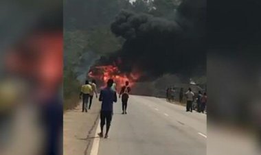 'Loss of lives' in Ghana as explosives truck, motorcycle crash