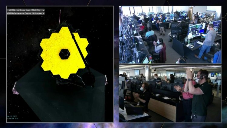 Webb telescope fully deployed in space