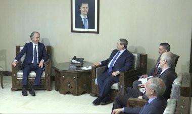 UN envoy Pederson meets Syrian FM Mekdad in Damascus