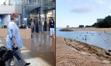 First international flight in nearly two years lands in Bali as tourists return