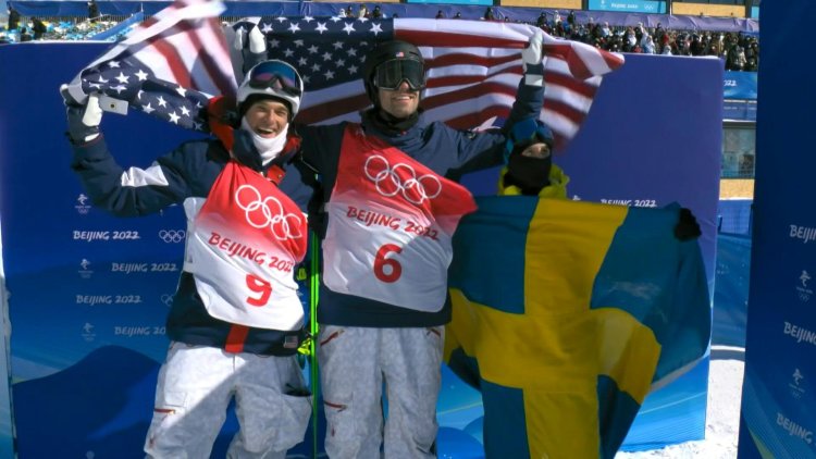American Hall wins freeski slopestyle Olympic gold