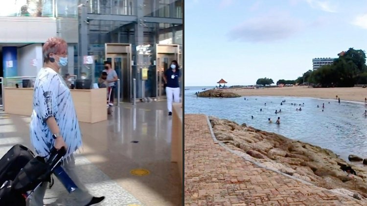 First international flight in nearly two years lands in Bali as tourists return