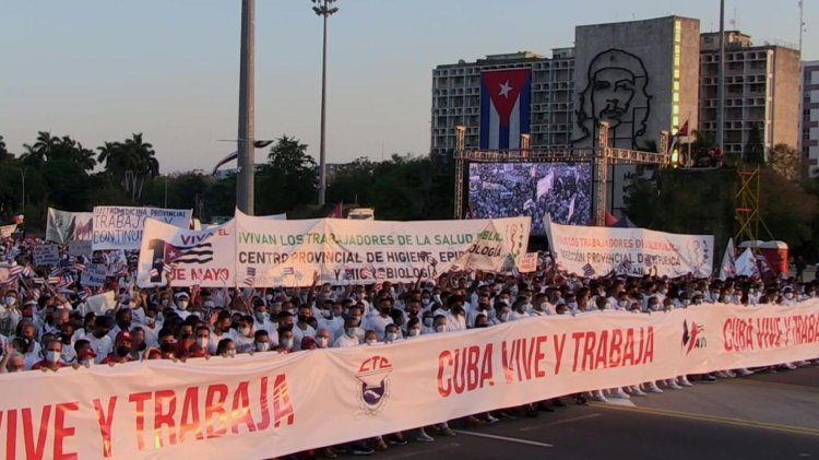 Labour Day parade returns to Havana for first time since Covid-19