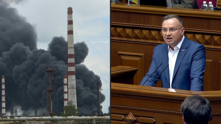 Polish leader lends support in Ukraine as Zelensky looks to Davos