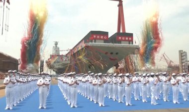 China launches third aircraft carrier