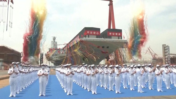 China launches third aircraft carrier