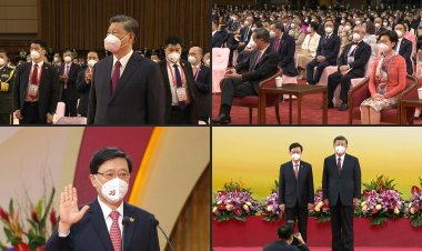 China's Xi presides over muted Hong Kong handover anniversary