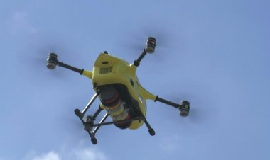 A drone transport human tissue