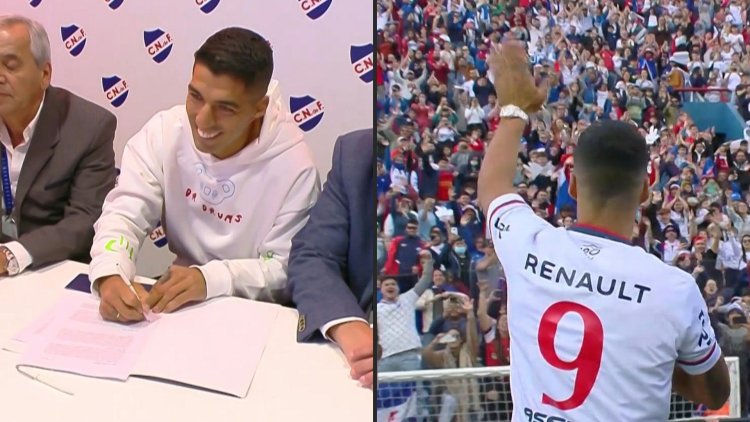 Thousands greet Suarez on return to Uruguay's Nacional
