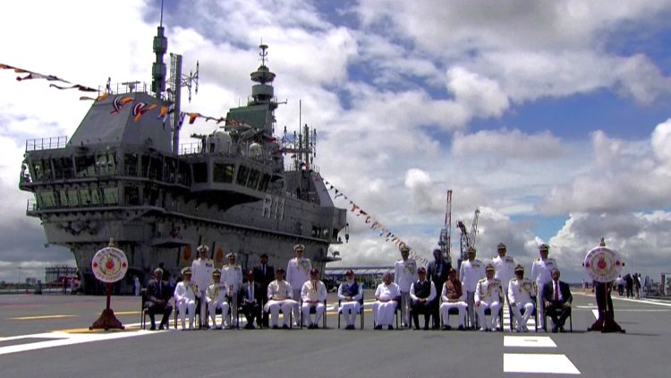 India unveils first homemade aircraft carrier