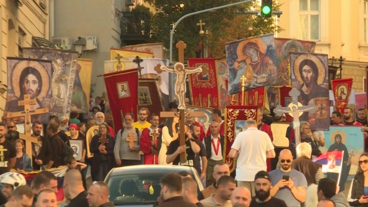 Thousands rally against upcoming Europride in Serbian capital