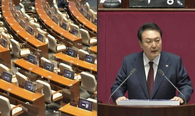 South Korea's opposition party boycotts president's budget speech