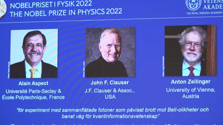 Trio win physics Nobel for quantum mechanics work