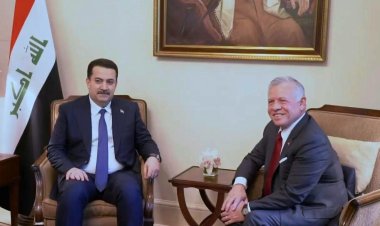 King Abdullah II of Jordan hosts Iraq PM al-Sudani in Amman
