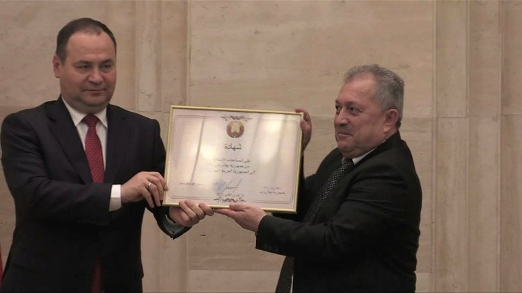 Belarus PM signs agreements in Syrian capital