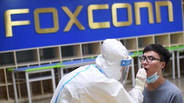 China's 'iPhone city' under Covid lockdown after violent clashes