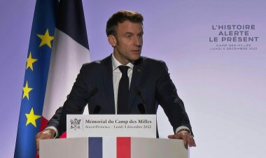 Macron at the Milles deportation camp