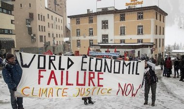 Demonstrators demand 'tax on the rich for the climate' ahead of WEF meeting