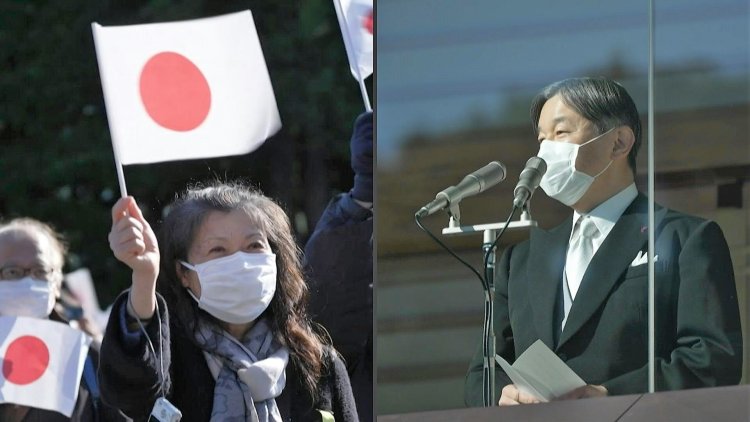 Japan emperor makes first public new year's appearance since 2020