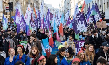 French mass protests challenge Macron over pensions plan