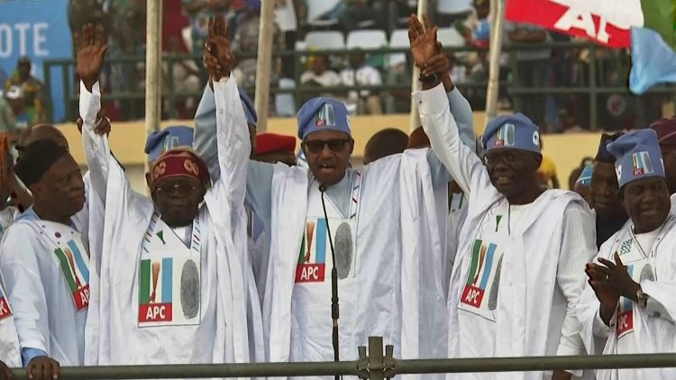 Nigeria's Tinubu rallies in Lagos powerbase before election