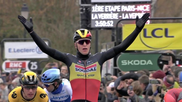 Merlier wins sprint battle in Paris-Nice opener
