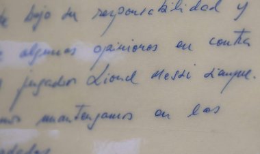 Messi's Historic Napkin