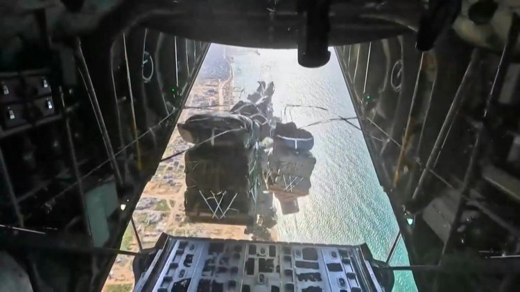 US Airdrops Aid to Gaza