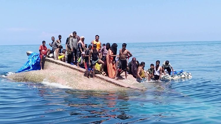 Rohingya Rescued at Sea