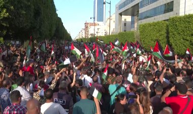 Tunisians Rally in Support of Palestinians in Tunis