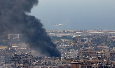 Smoke rises over Beirut after Israeli strikes