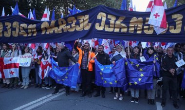 Georgian president rallies for pro-EU future