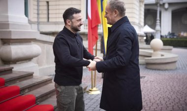 Zelenskyy meets Poland's Tusk in Lviv