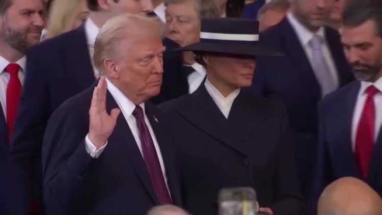 Trump begins term with sweeping promises