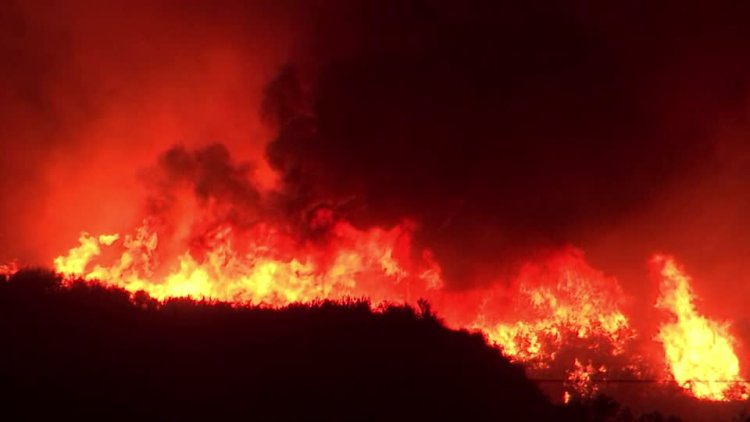 Wildfire near Los Angeles forces evacuations