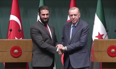Syria's new president meets Erdogan in Ankara