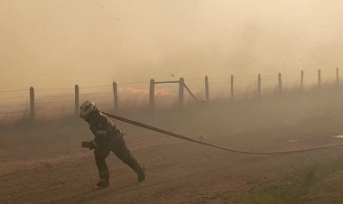 Wildfire nears urban area in Chile's Araucanía