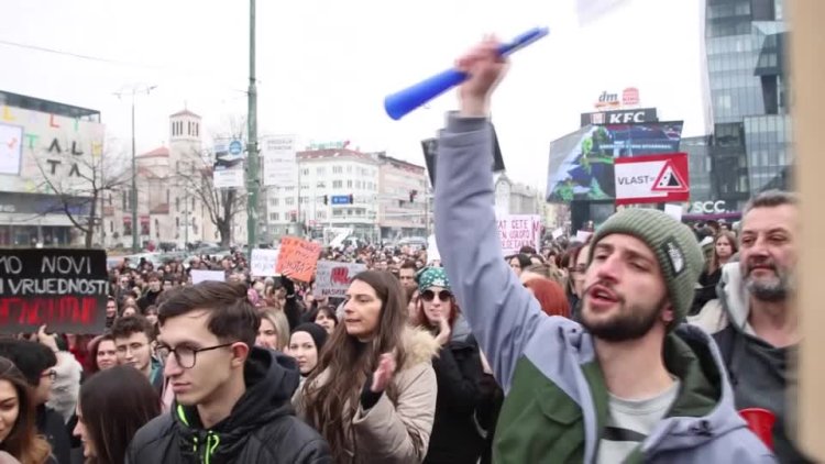 Student protests spread across the Balkans