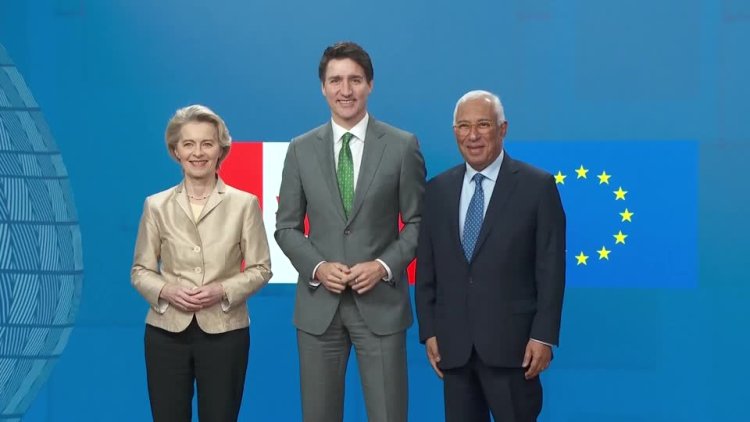 Canada and EU leaders discuss trade, security