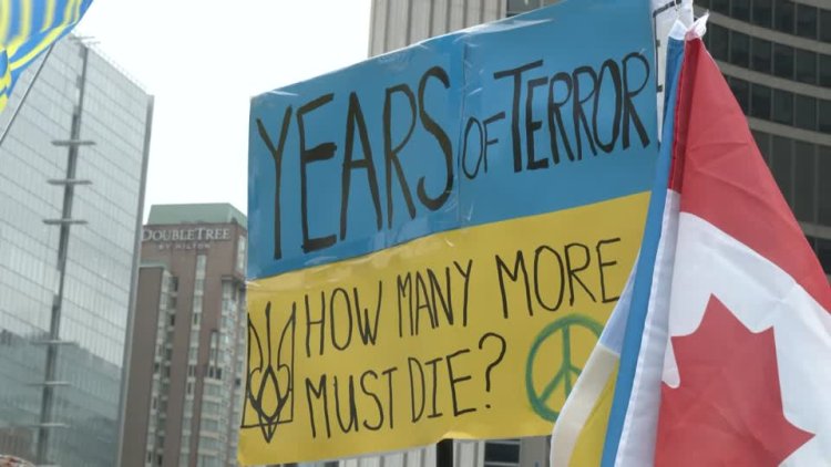 Toronto rally backs Ukraine on invasion anniversary