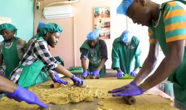 Congo factory fights malnutrition with biscuits