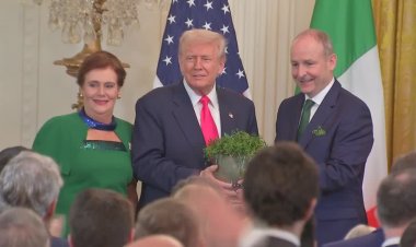 Trump, Martin celebrate St. Patrick's Day