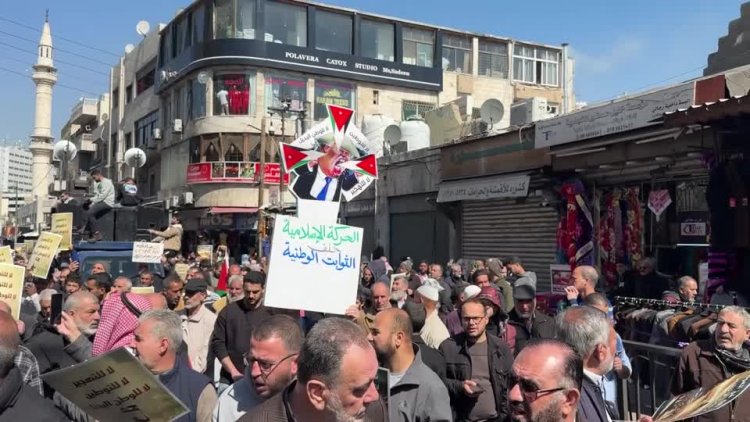 Protests erupt in Jordan against Gaza resettlement plan