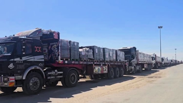 Aid trucks stuck at Rafah border amid Gaza truce standoff