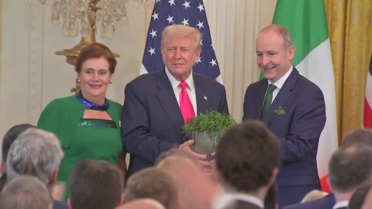 Trump, Martin celebrate St. Patrick's Day