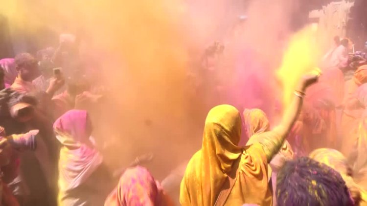 Widows in Vrindavan defy norms with Holi joy