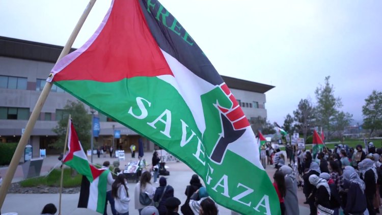 CSUSM students protest IDF soldier event